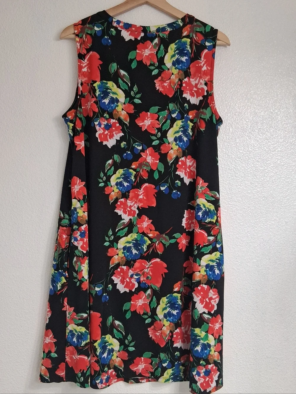 Apt 9 Sleeveless Floral Dress   Size L - Picture 7 of 9